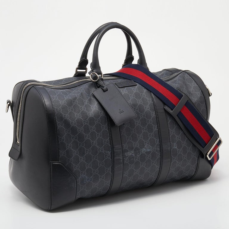 Gucci GG Supreme Carry On Duffle Bag - Black Weekenders, Bags - GUC1349059