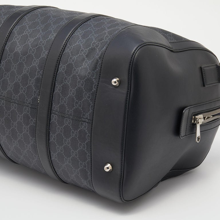 Sold at Auction: GUCCI BLACK CARRY-ON DUFFLE BAG