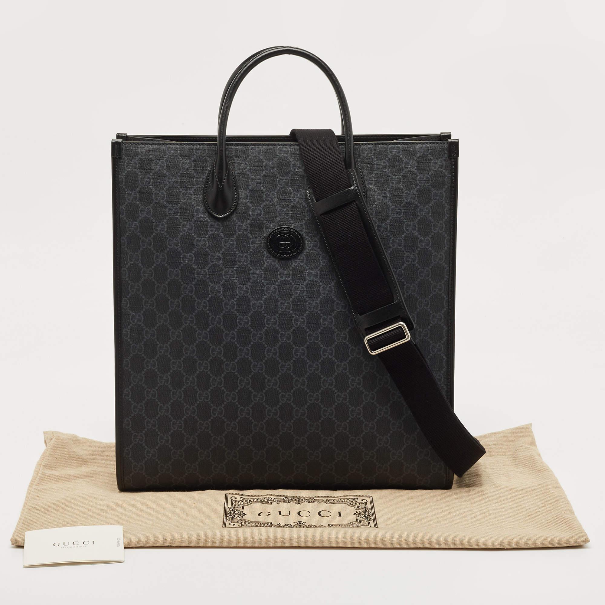 Gucci medium Interlocking G tote bag - Black