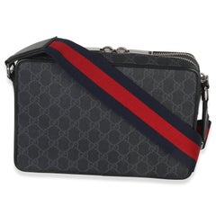 Gucci Black GG Supreme Canvas Web Crossbody