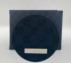 Gucci Black GG Supreme Leather, Canvas Monogram Bi-Fold Picture Frame