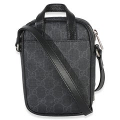 Gucci Black GG Supreme Mini Interlocking G Crossbody Bag