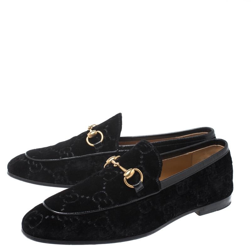 gucci black velvet shoes