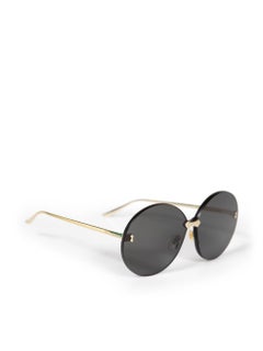 Gucci Black GG0353S Round Frame Rimless Sunglasses