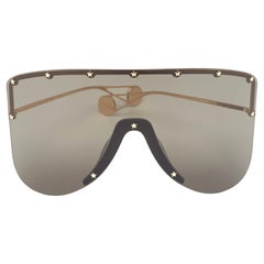 Used Gucci Black GG0541S Star Musk Shield Sunglasses