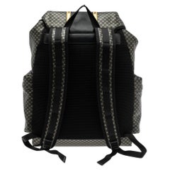 Gucci Black/Gold Interlocking GG Leather And Mesh Dapper Dan Backpack