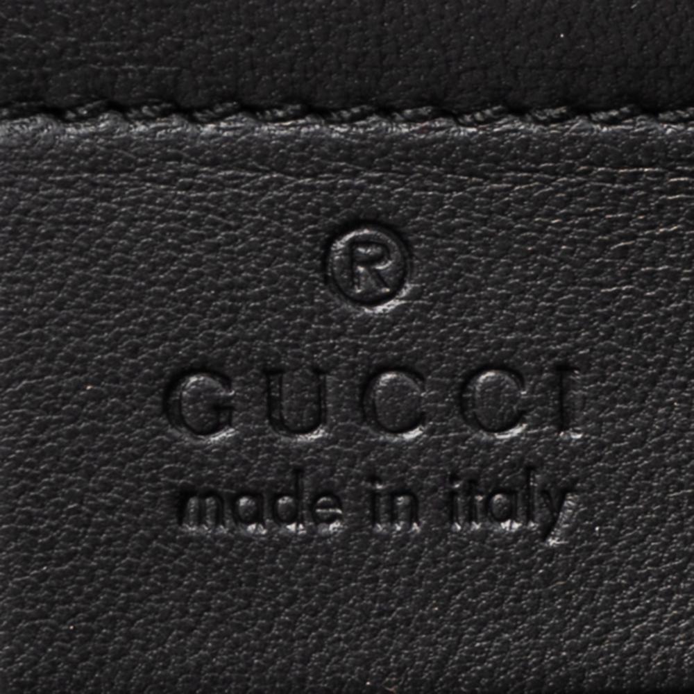 Men's Gucci Black/Gold Interlocking GG Leather And Mesh Dapper Dan Backpack