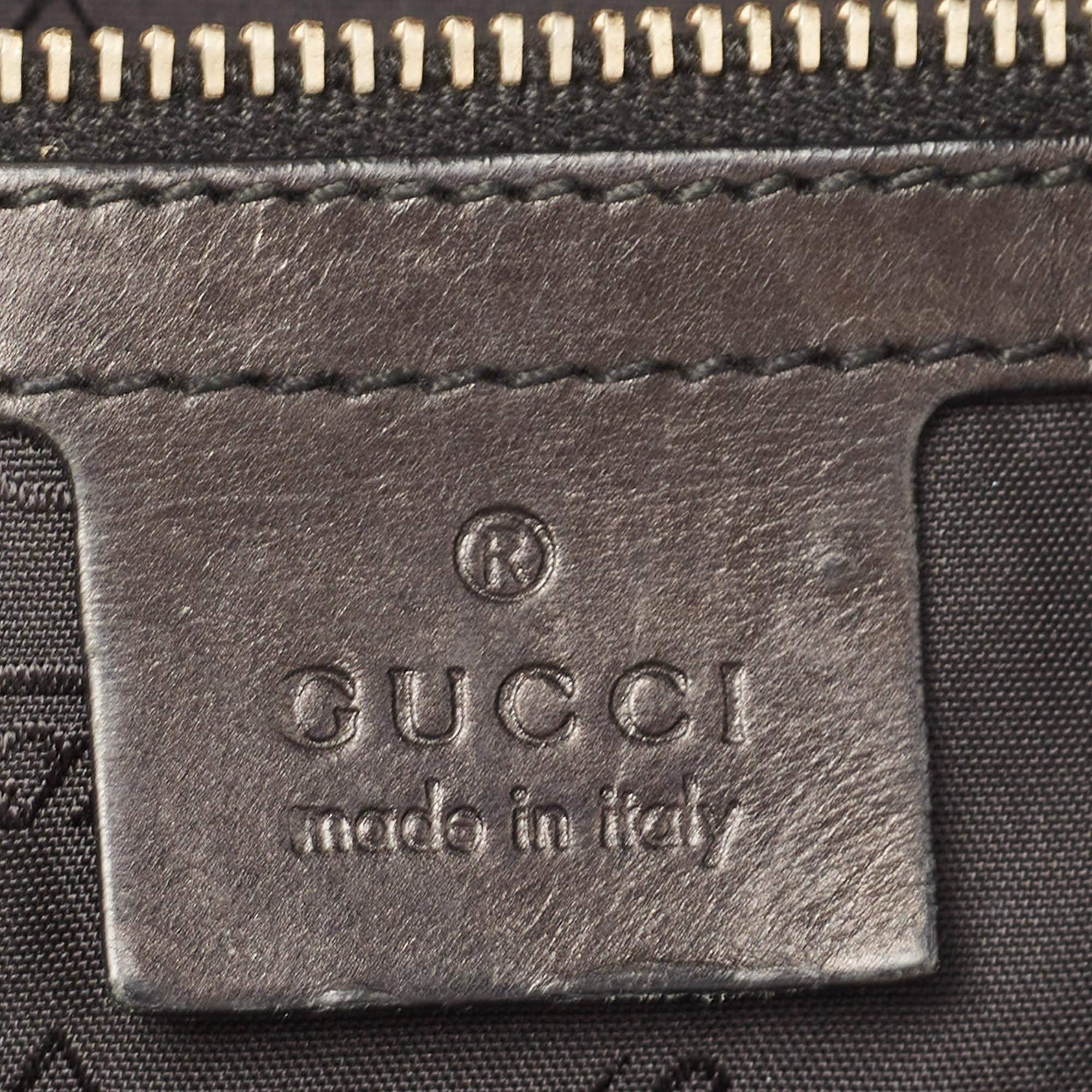 Gucci Black/Grey Python Large Hysteria Wristlet Clutch 1