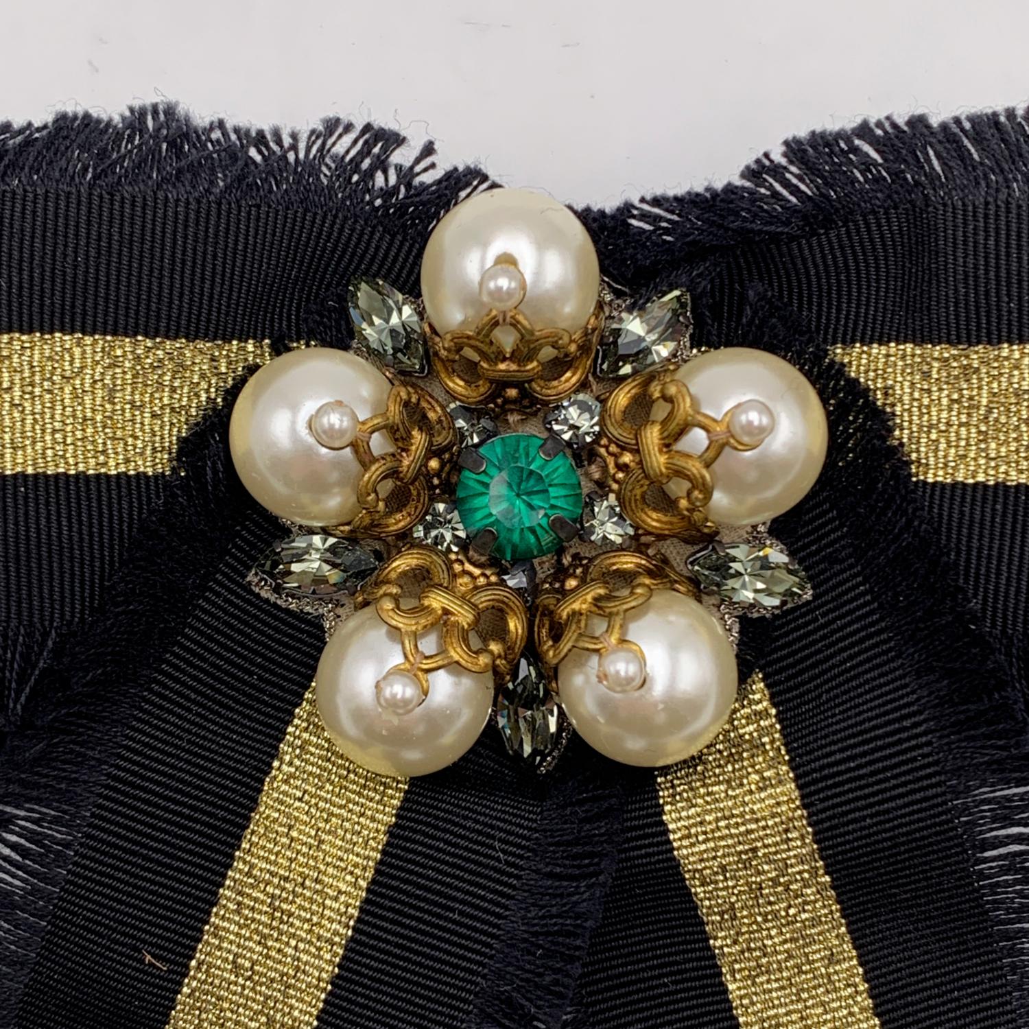 gucci ribbon brooch