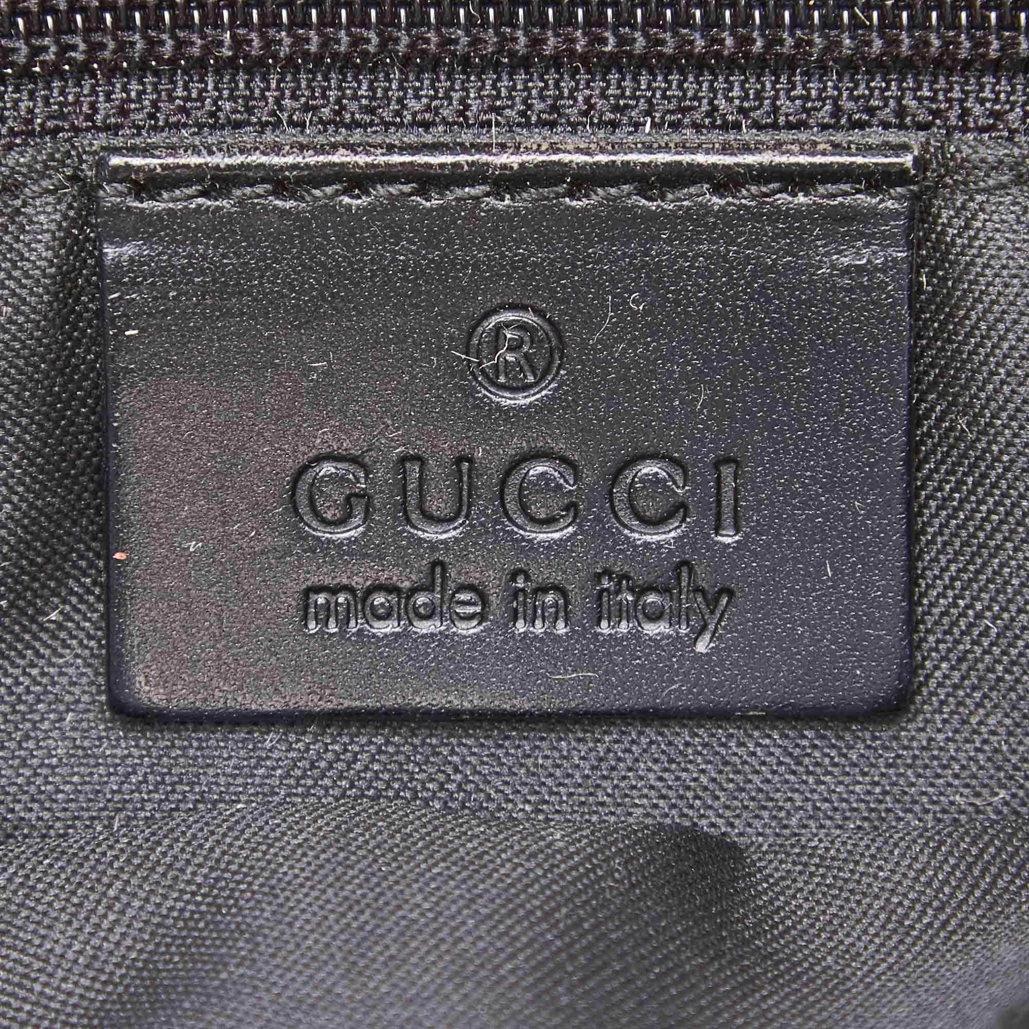 Gucci Black Guccissima Jacquard Tote For Sale 2