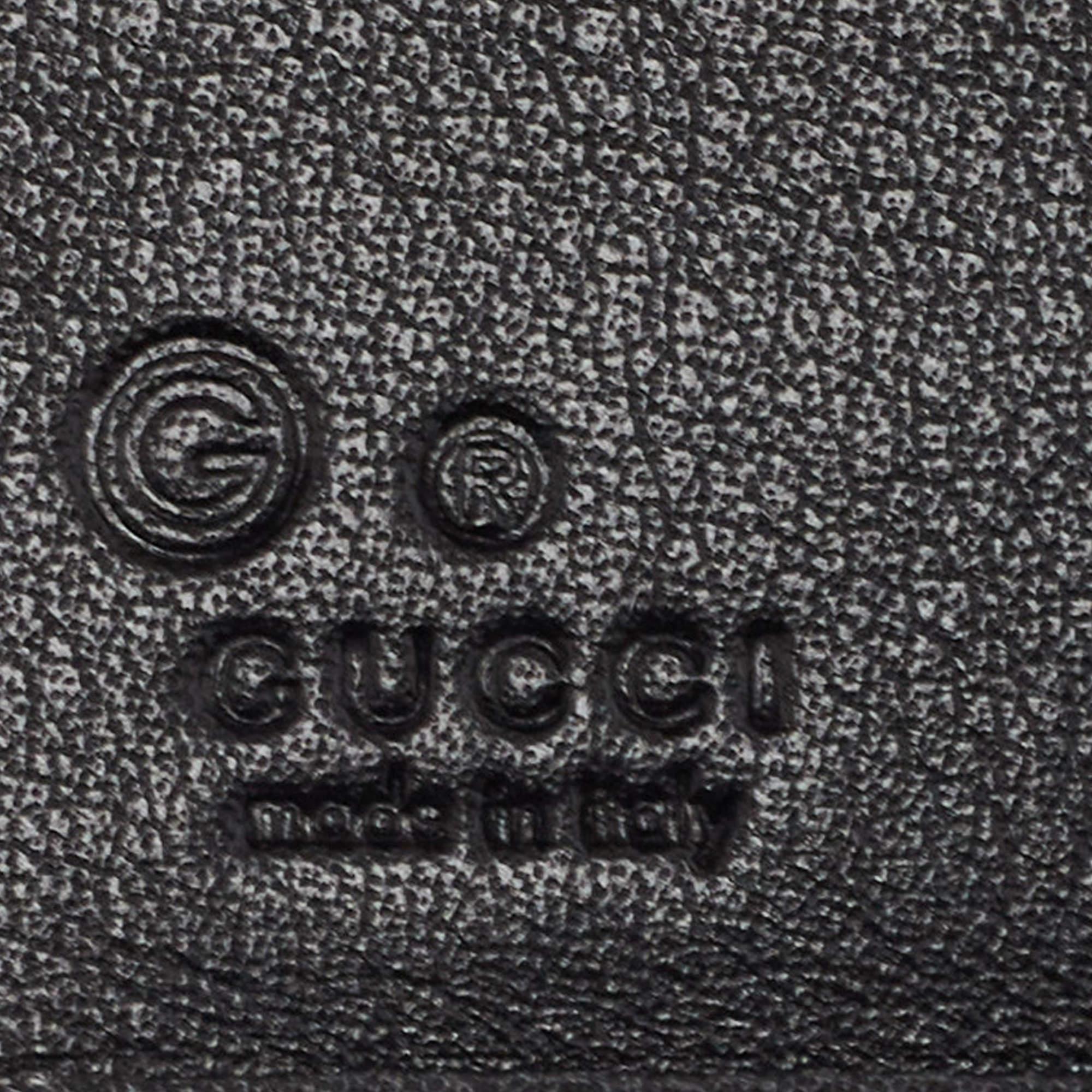 Gucci Black Guccissima Leather Bifold Wallet 3