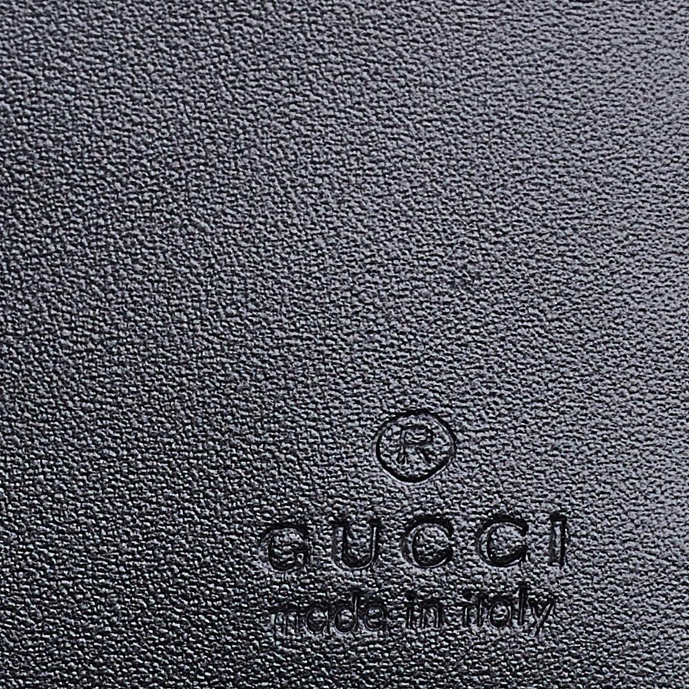 Gucci Black Guccissima Leather GG Signature Bifold Wallet 5