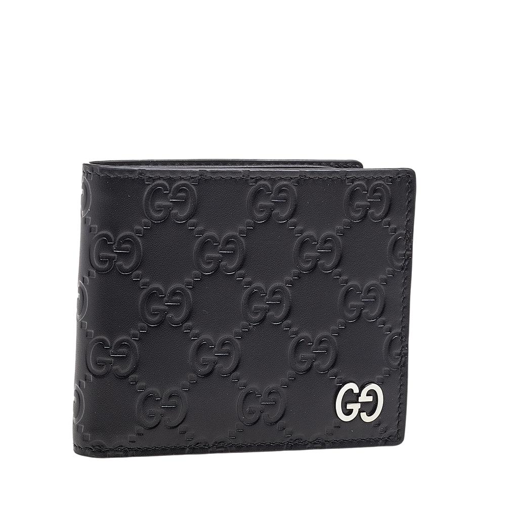 gucci bifold wallet signature black