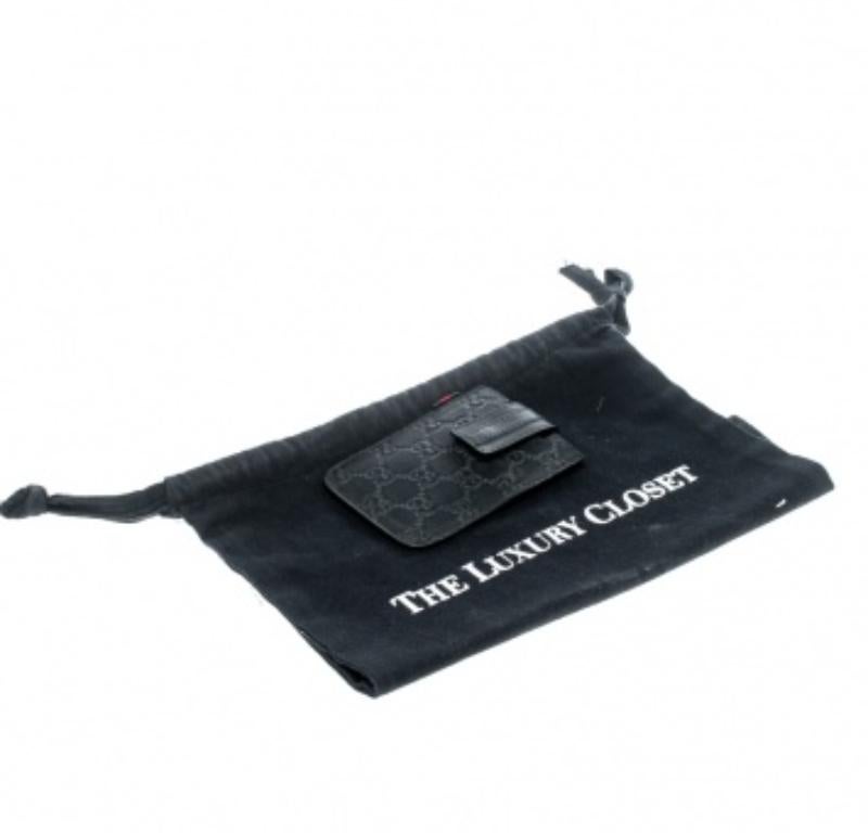 Funda iPhone 4/4s de piel Gucci Guccissima Negra en venta 5