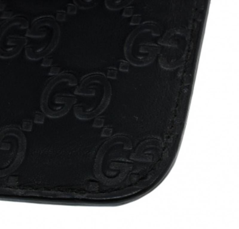Funda iPhone 4/4s de piel Gucci Guccissima Negra en Bueno estado para la venta en Dubai, Al Qouz 2