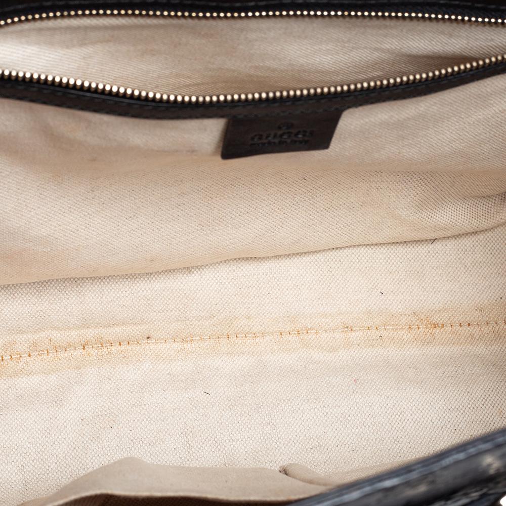 Gucci Black Guccissima Leather Large Emily Chain Shoulder Bag 3