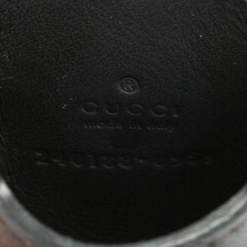 Étui pour iPhone en cuir Gucci noir Guccissima 3