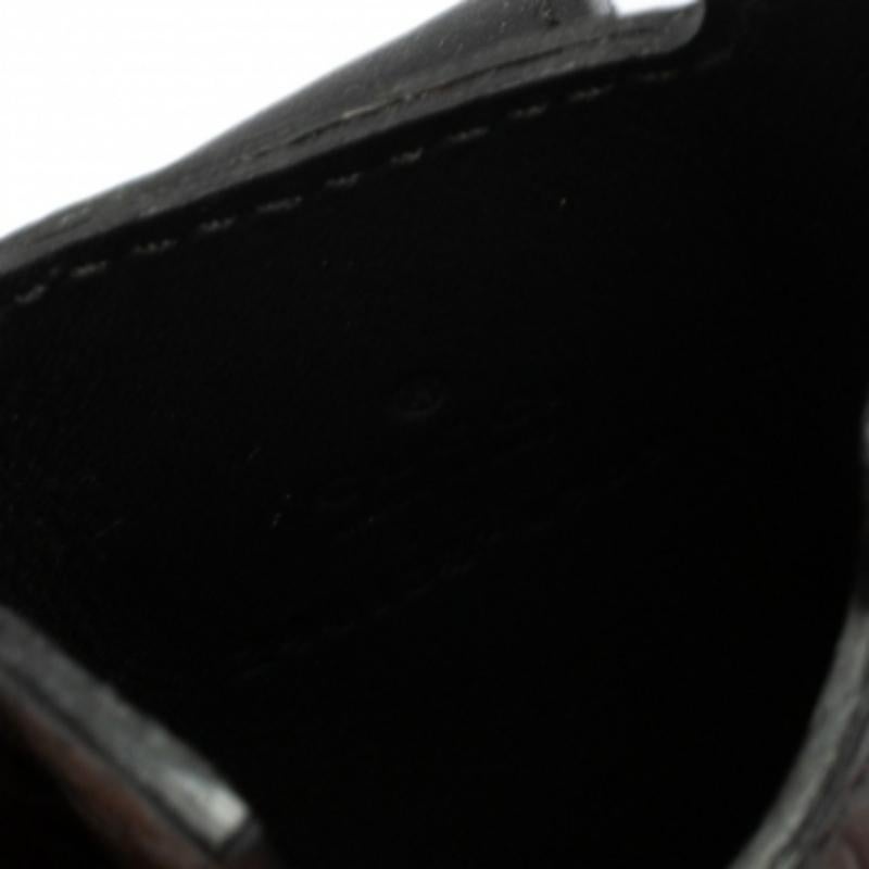 Étui pour iPhone en cuir Gucci noir Guccissima 4