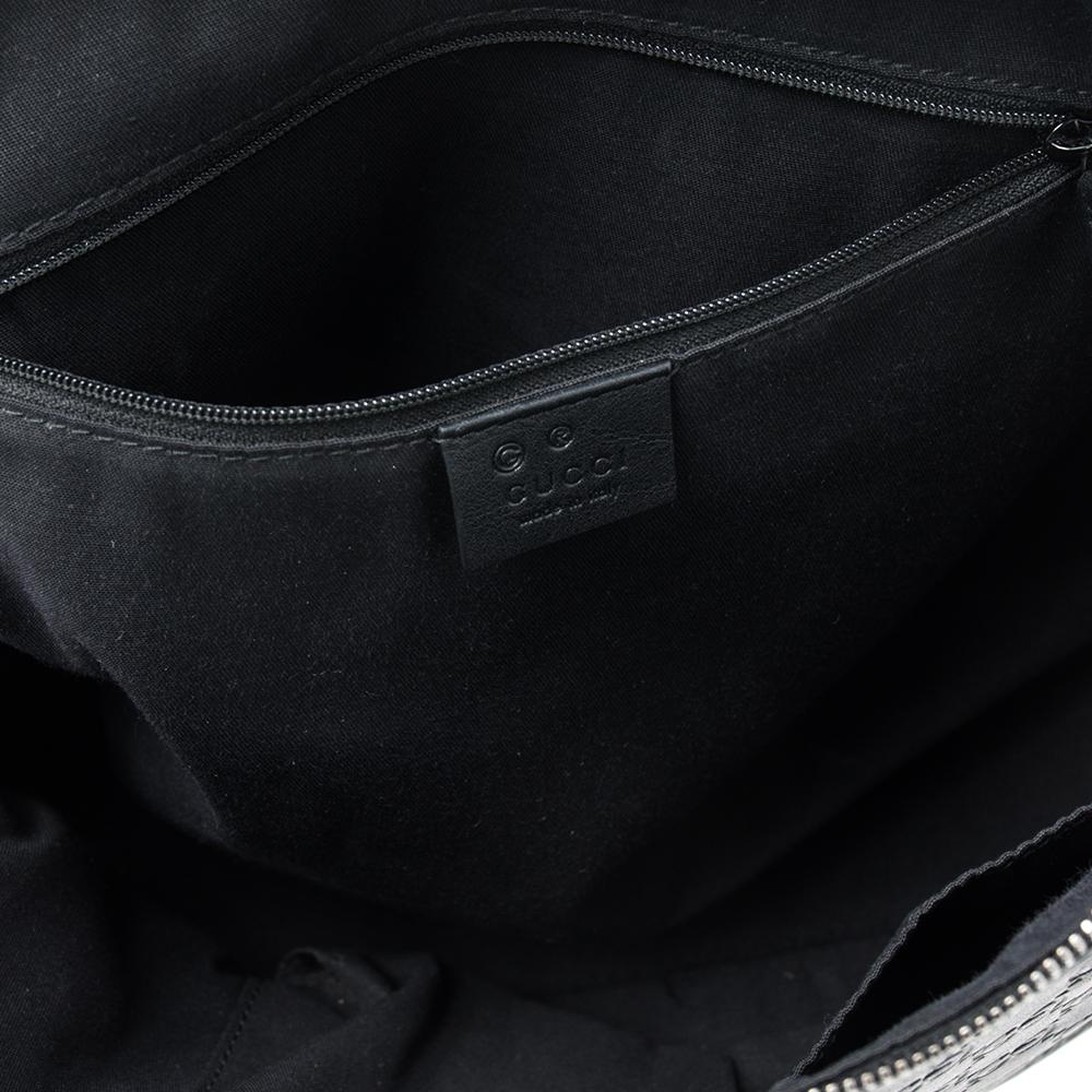 Gucci Black Guccissima Leather Medium Dome Bag 3