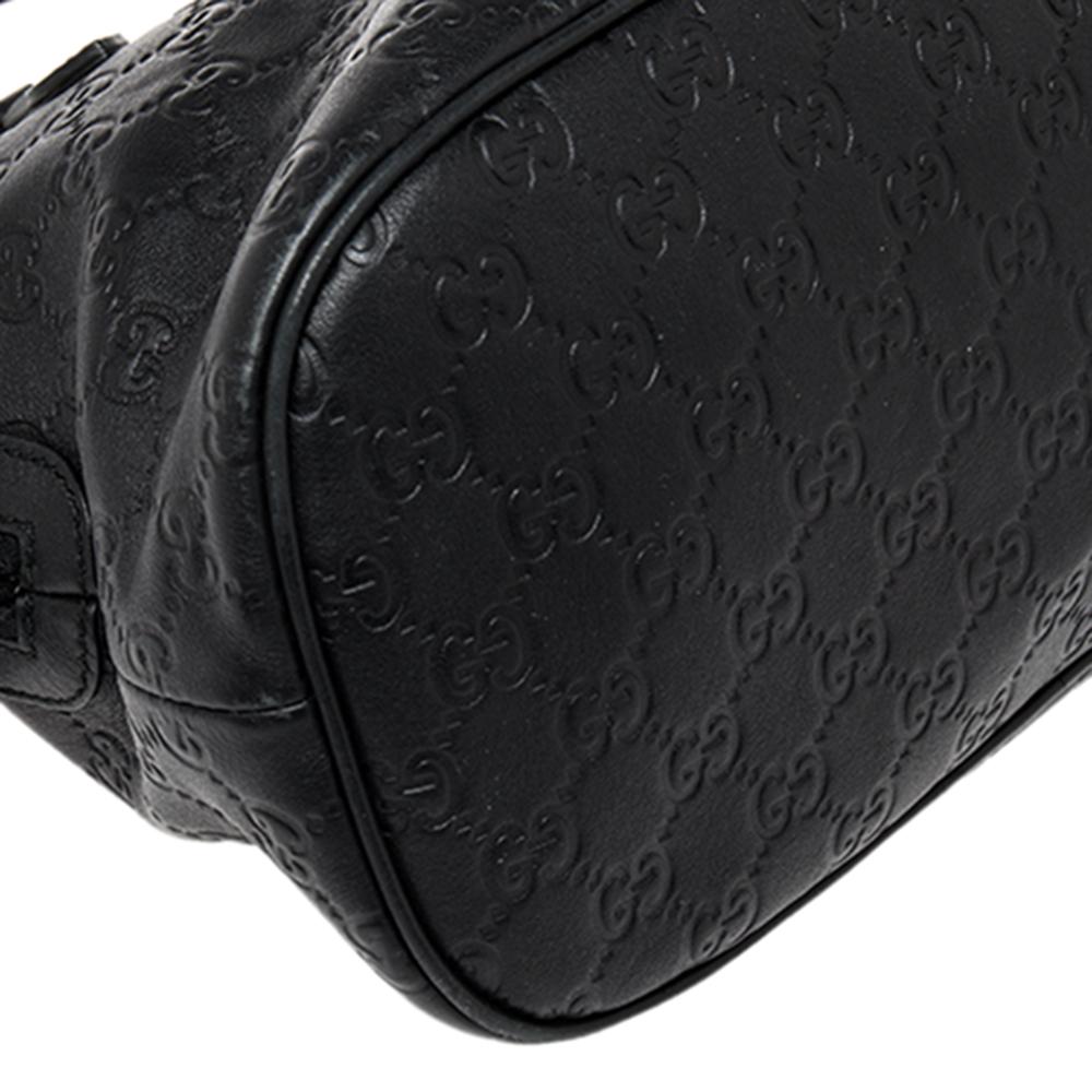 Gucci Black Guccissima Leather Medium Dome Bag 4