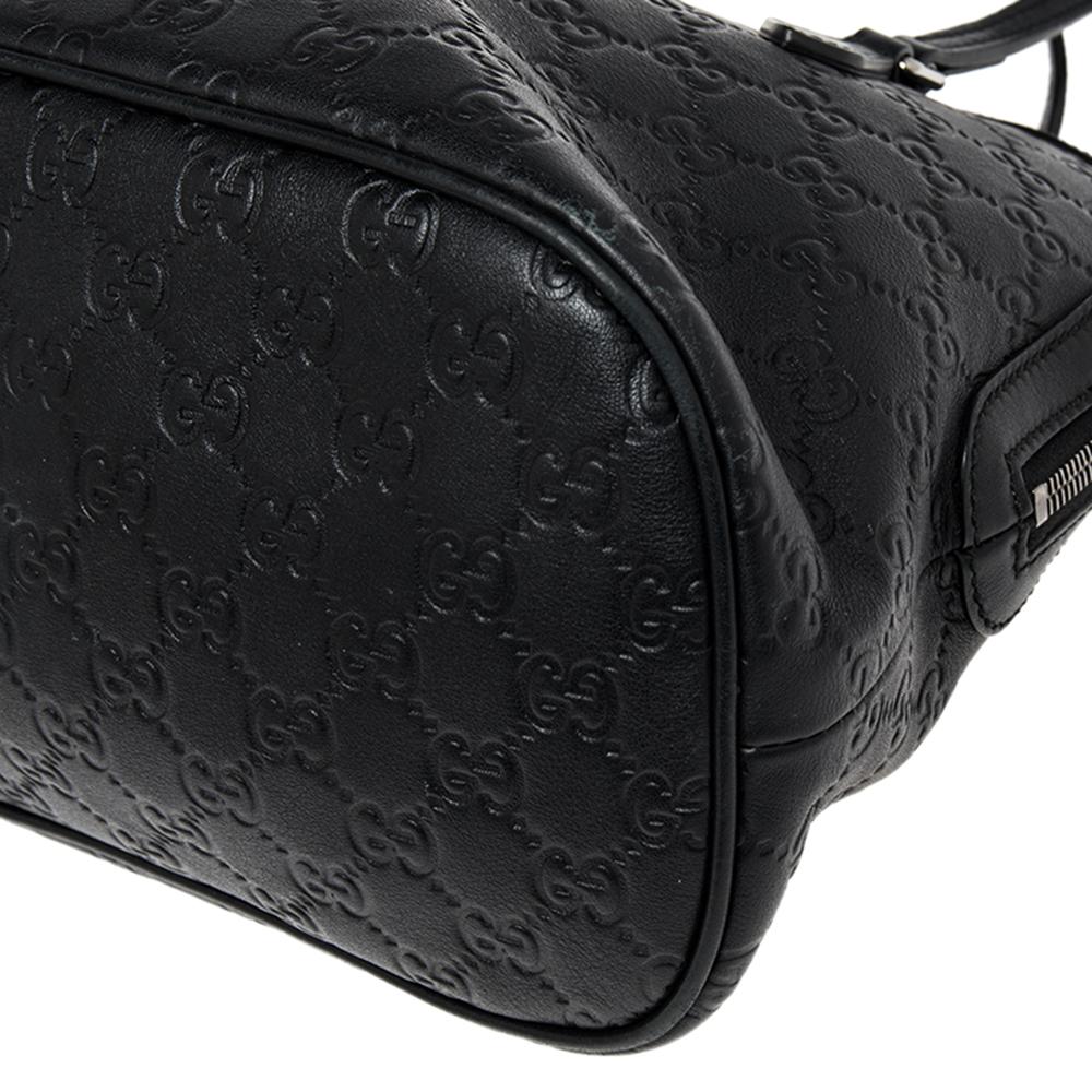 Gucci Black Guccissima Leather Medium Dome Bag 5