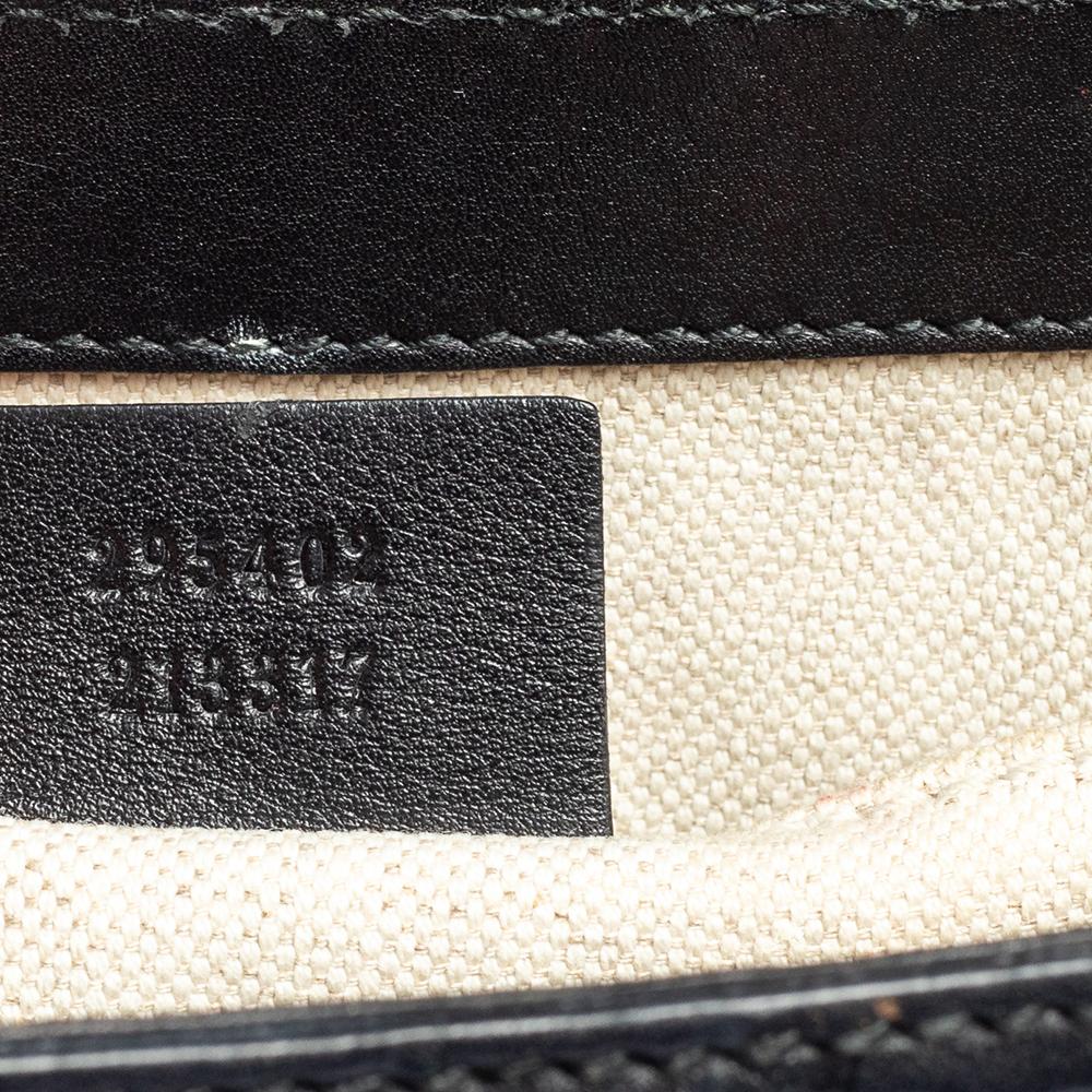 Gucci Black Guccissima Leather Medium Emily Chain Shoulder Bag 3