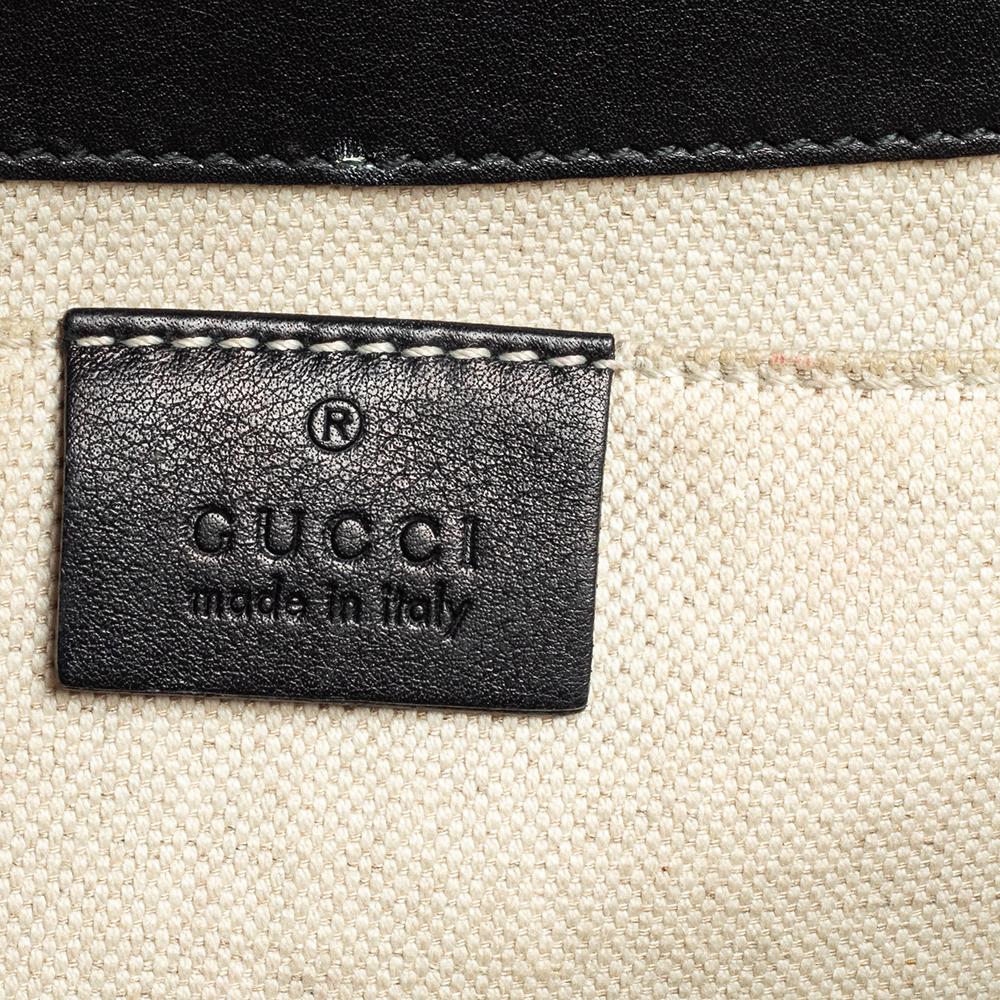 Gucci Black Guccissima Leather Medium Emily Chain Shoulder Bag 4