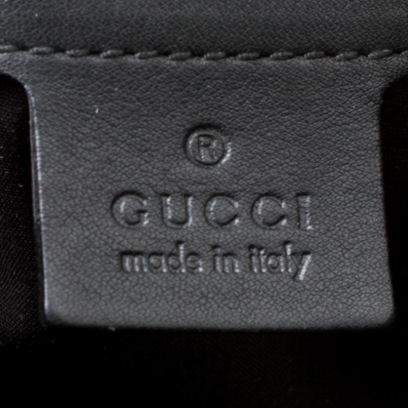 Gucci Black Guccissima Leather Medium Icon Bit Boston Bag 4