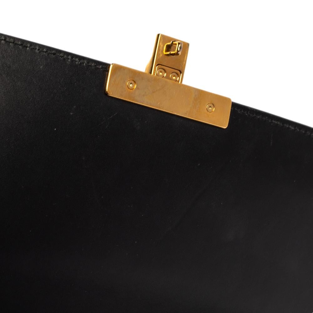 Gucci Black Guccissima Leather Medium Padlock Shoulder Bag 6