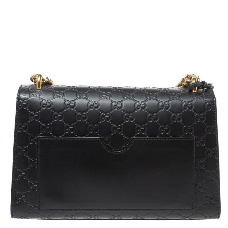 Gucci Black Guccissima Leather Medium Padlock Shoulder Bag At 1stDibs 6 Hanging Planter Vertical Tomato