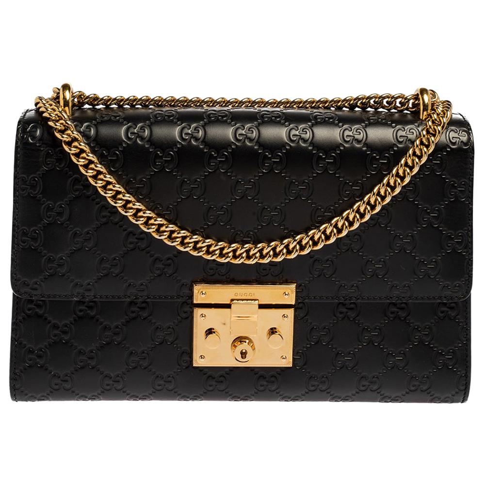 guccissima padlock bag