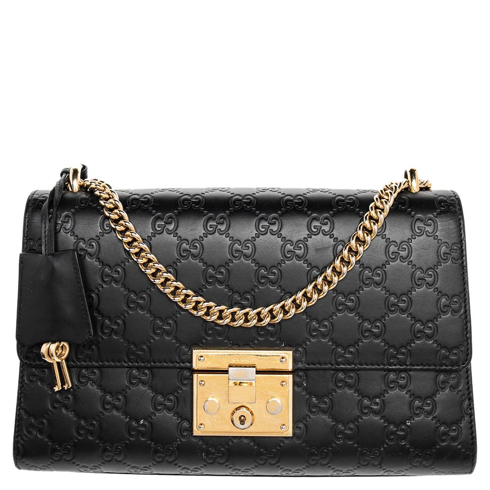guccissima padlock bag