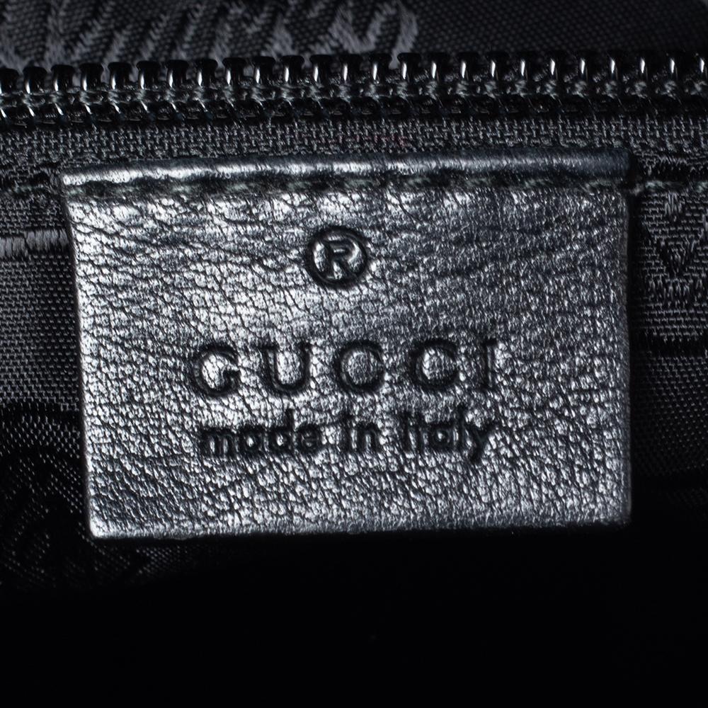 Men's Gucci Black Guccissima Leather Messenger Bag