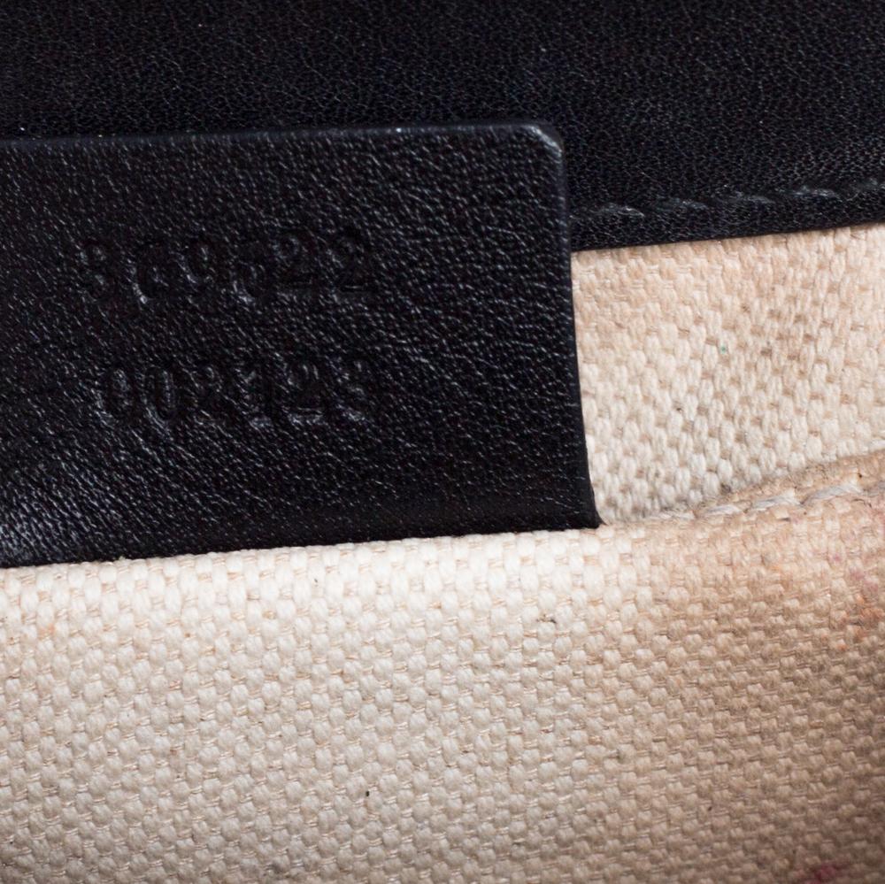 Gucci Black Guccissima Leather Mini Emily Chain Shoulder Bag 2