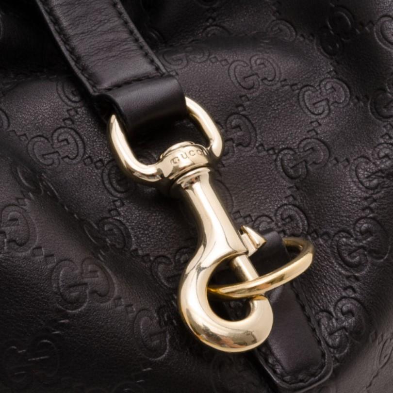 Gucci Black Guccissima Leather New Jackie Hobo 3