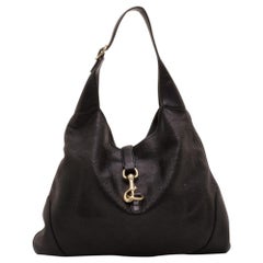 Gucci Black Guccissima Leather New Jackie Hobo