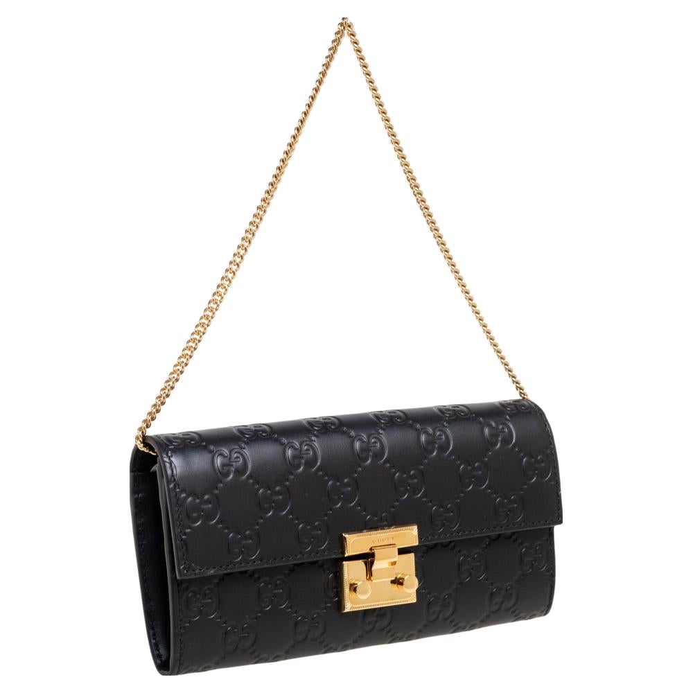 gucci black wristlet