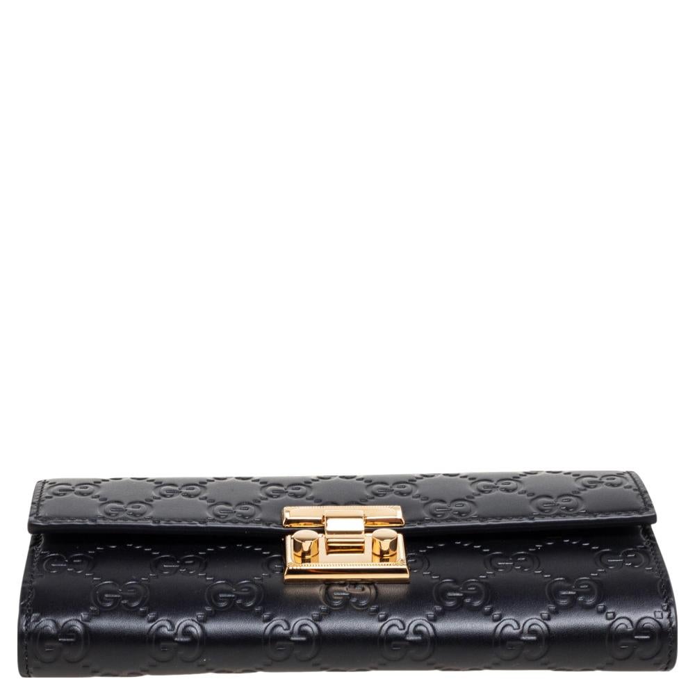 Gucci ladies padlock continental wallet clearance