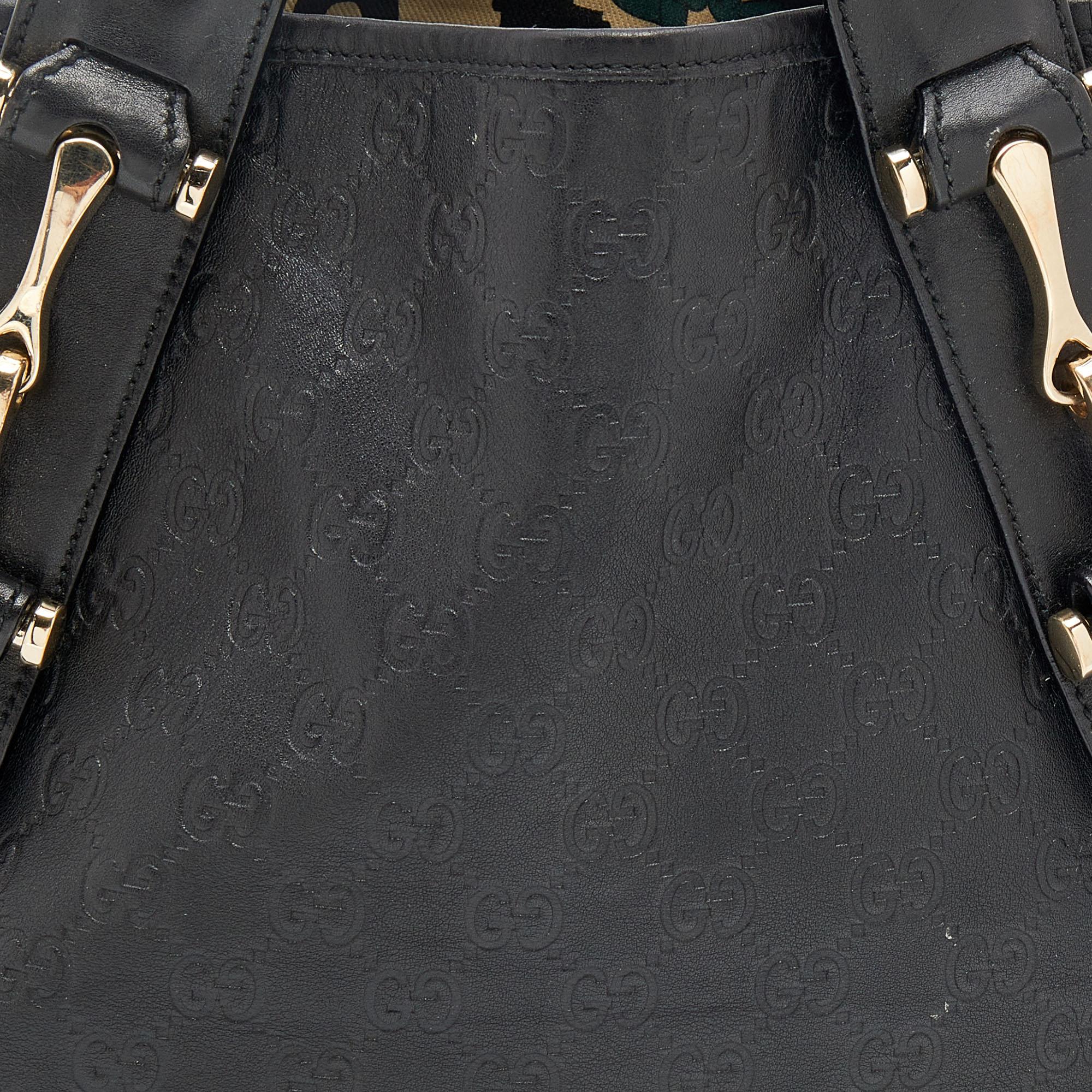 Gucci Black Guccissima Leather Pelham Shoulder Bag 5