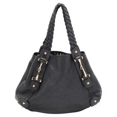 Gucci Black Guccissima Leather Pelham Shoulder Bag
