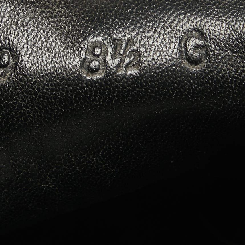 Gucci Mocassins à enfiler en cuir Guccissima noir Taille 42.5 en vente 3
