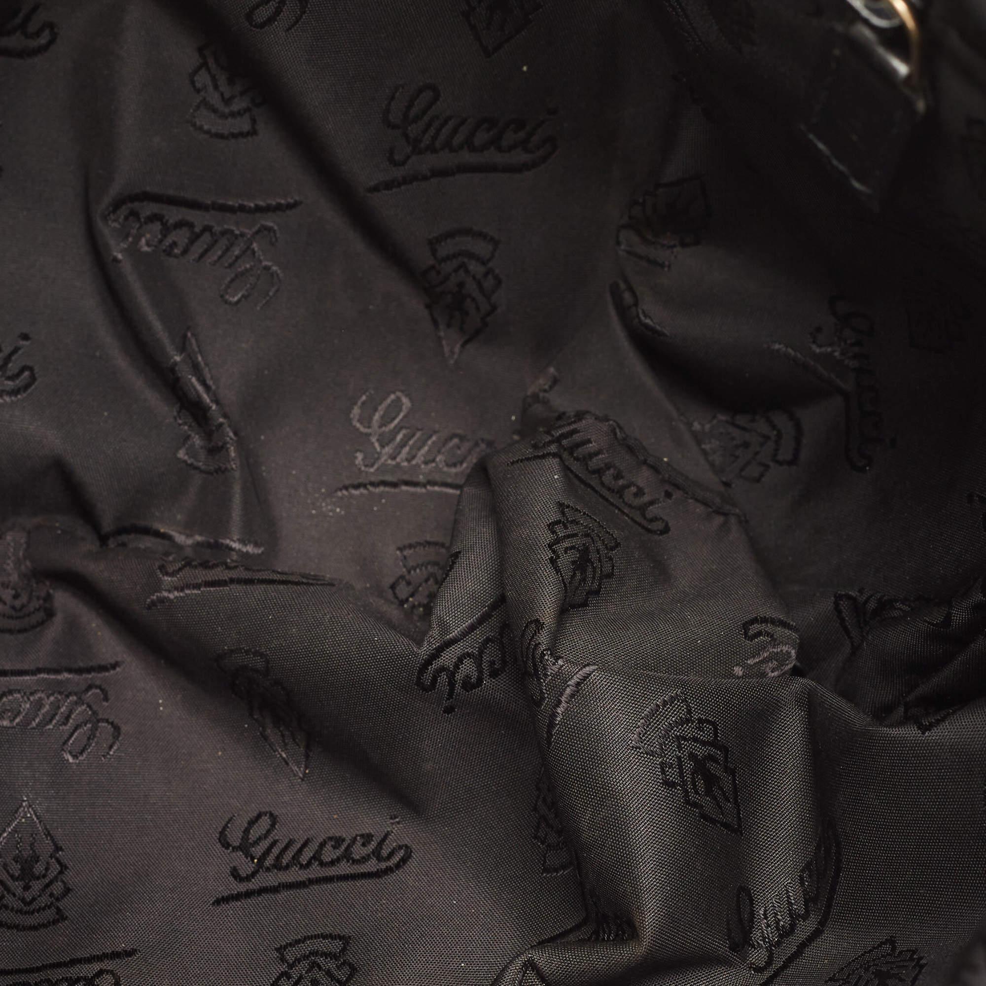 Gucci Black Guccissima Leather Slim Messenger Bag 7