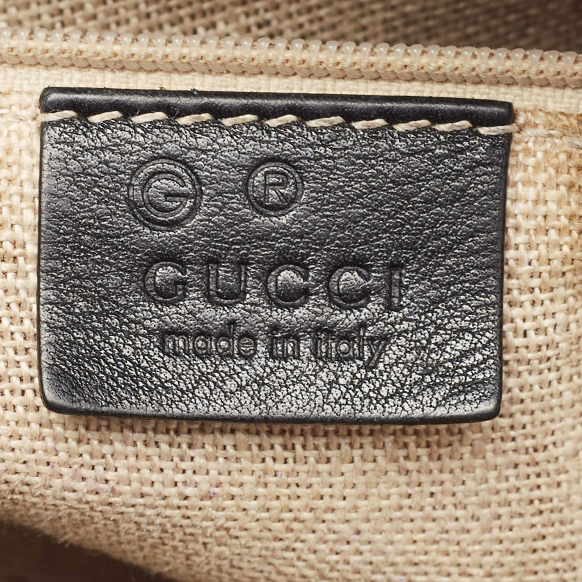 Gucci Black Guccissima Leather Small Bree Tote 5