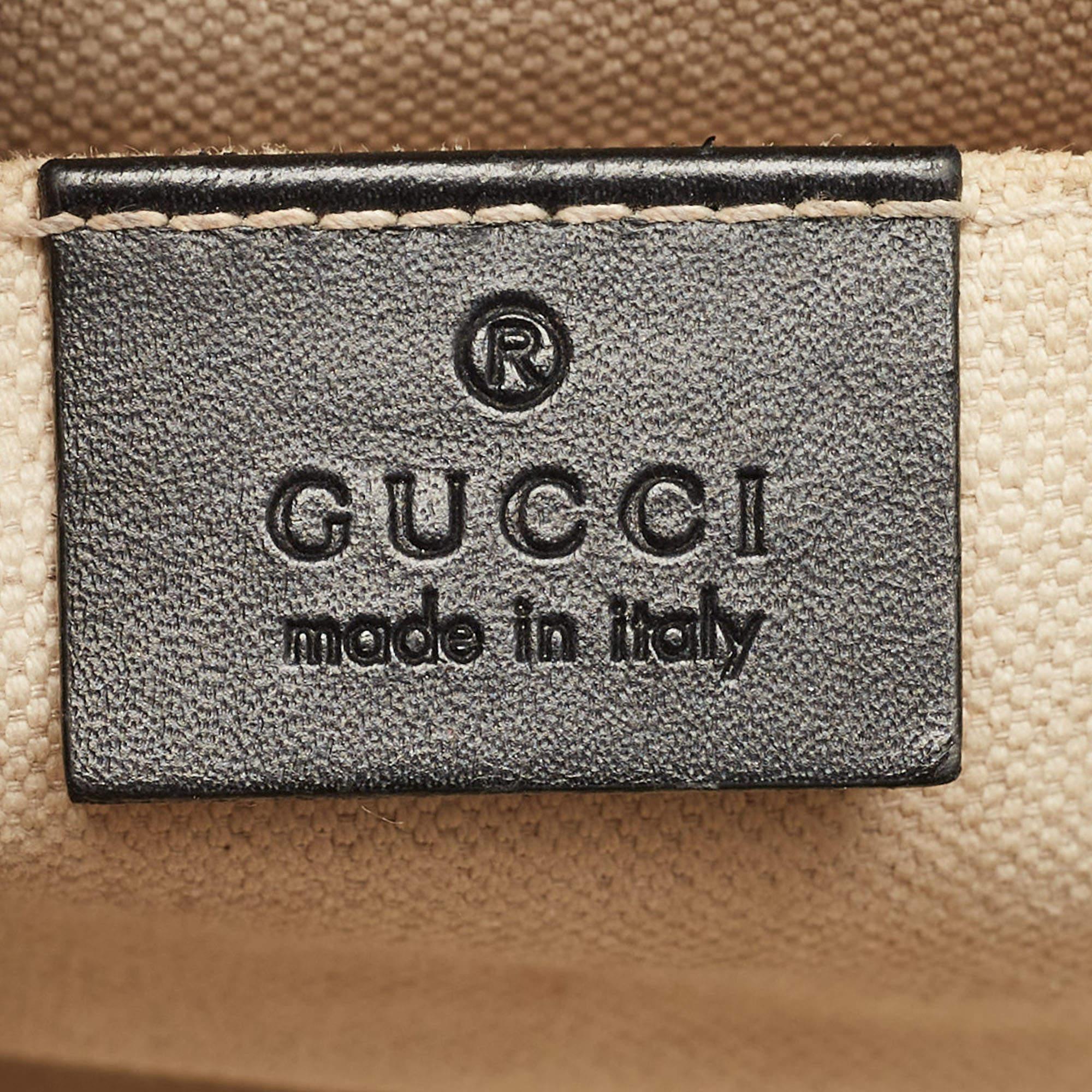 Gucci Black Guccissima Leather Small Emily Chain Shoulder Bag 4