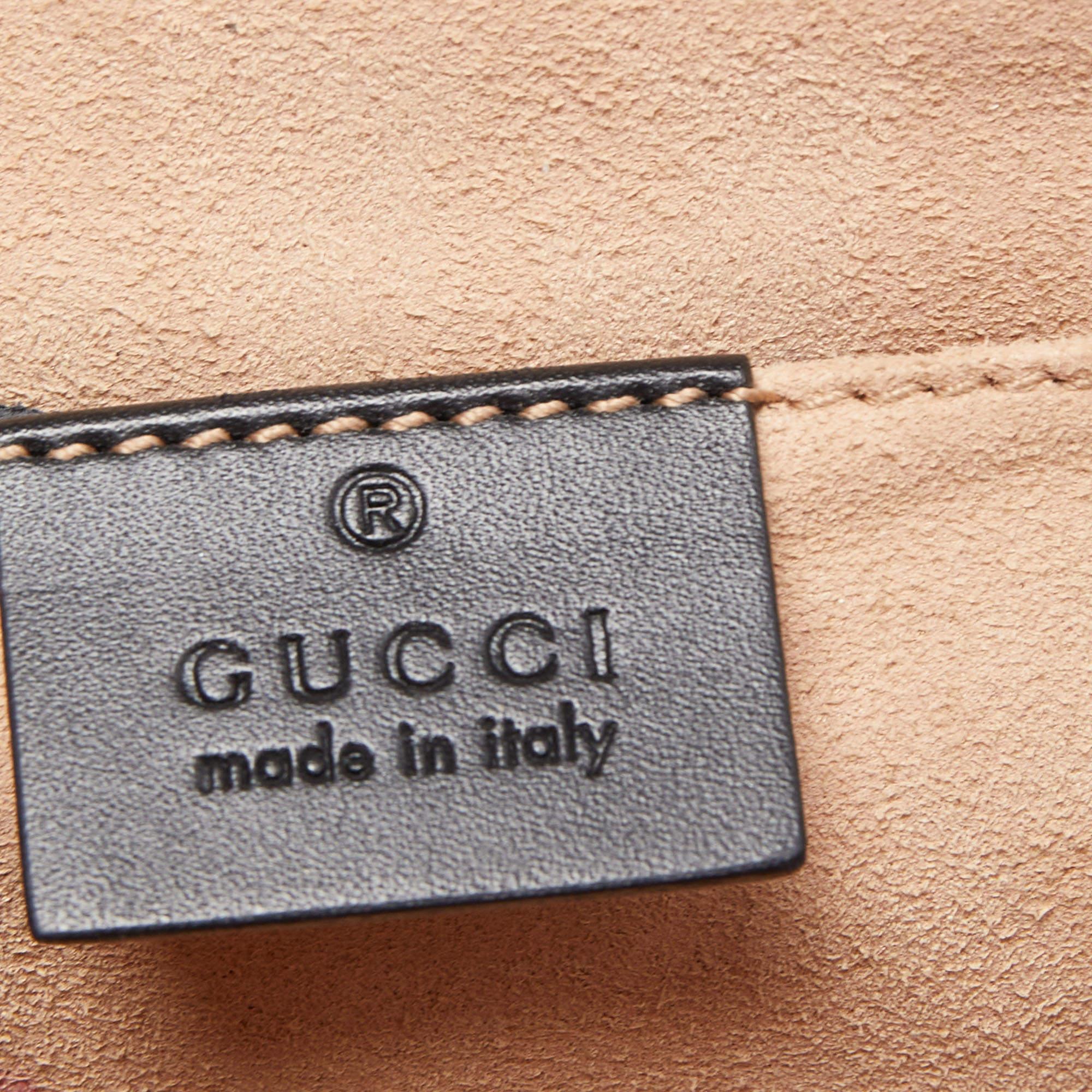 Gucci Black Guccissima Leather Small Padlock Shoulder Bag 6