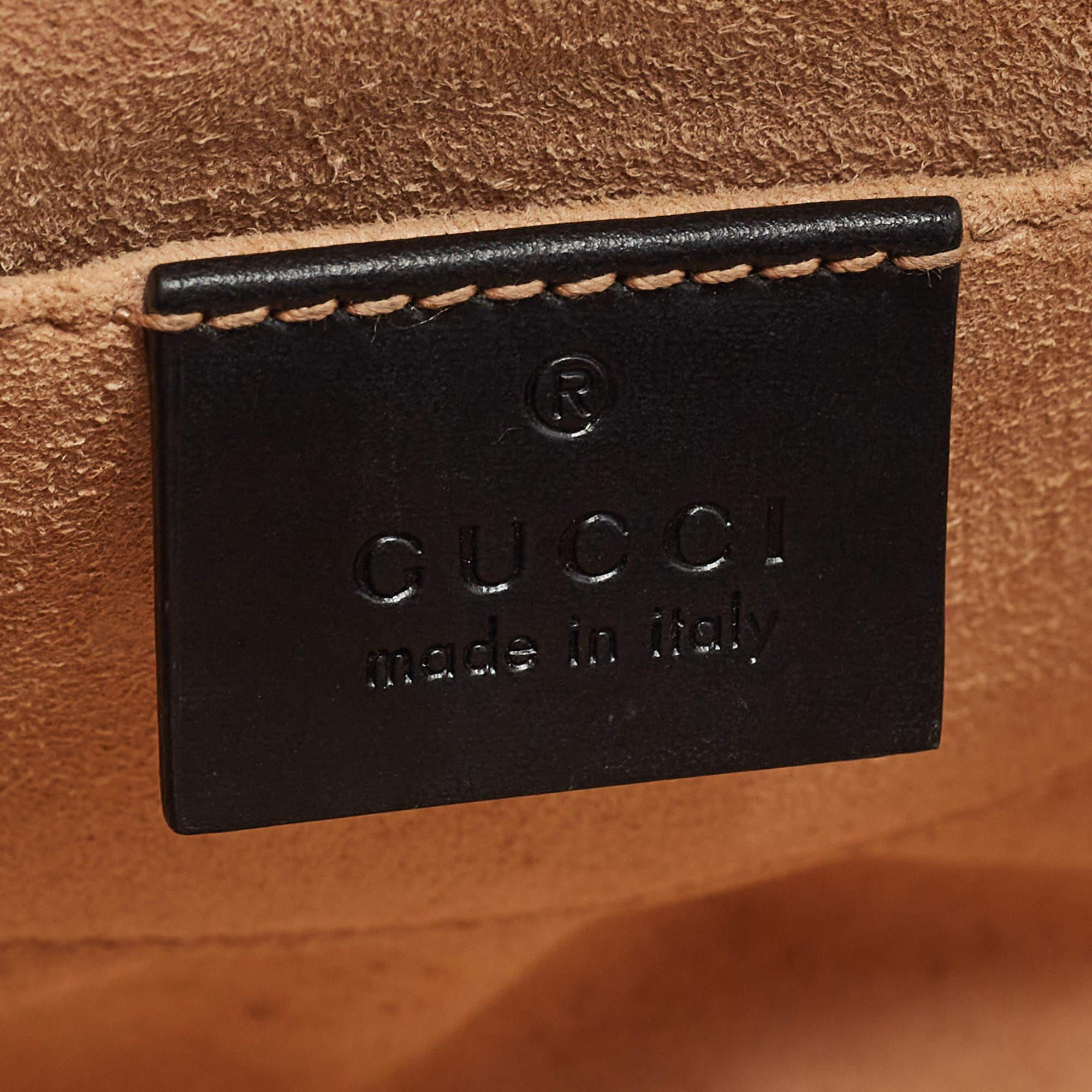 Gucci Black Guccissima Leather Small Padlock Shoulder Bag 7