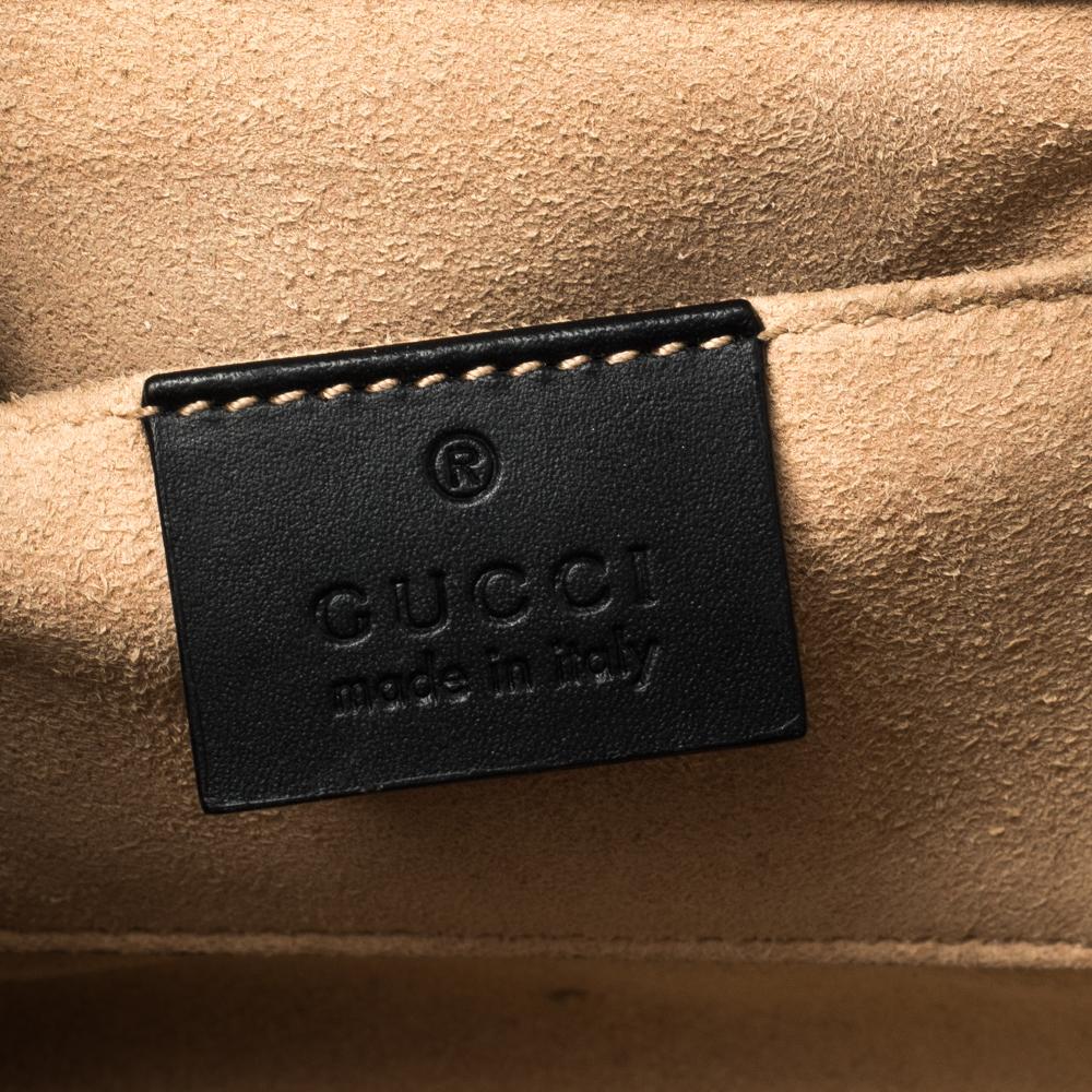 Gucci Black Guccissima Leather Small Padlock Shoulder Bag 7