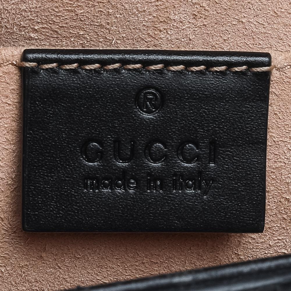 Gucci Black Guccissima Leather Small Padlock Shoulder Bag 3