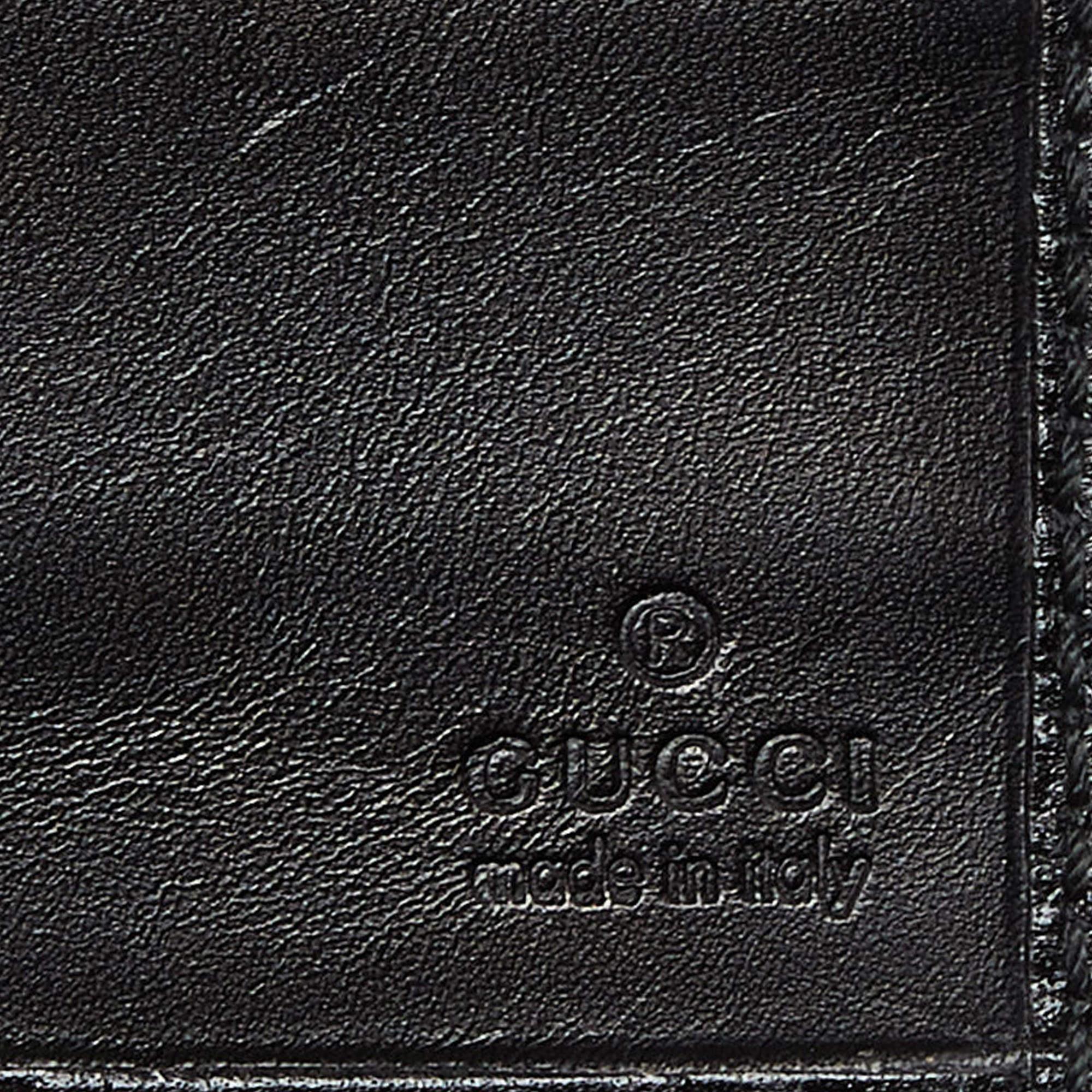 Gucci Black Guccissima Leather Wallet On Chain 4