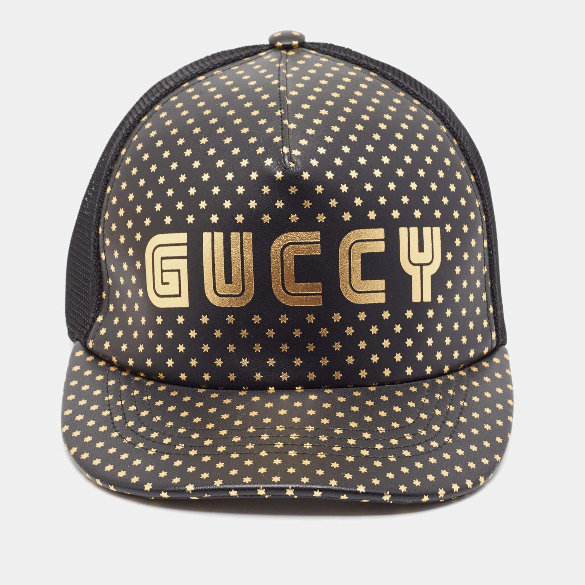 Caps are an ideal style statement with casual outfits. This Gucci piece is made from quality materials and features signature elements. This piece will be a smart addition to your cap collection.

Includes: Brand Tag